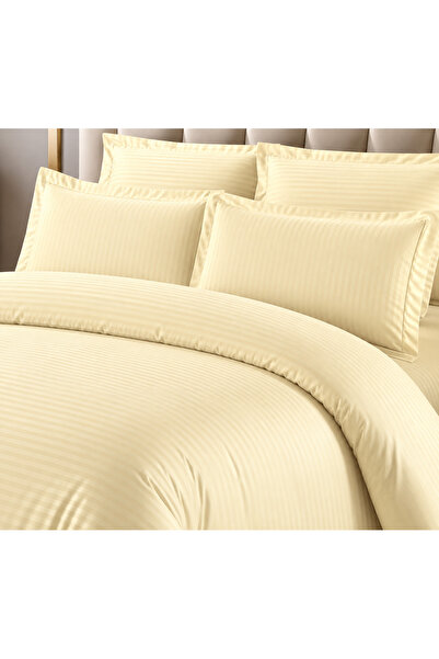 East Comfort Lenjerie de pat Damasc Premium Uni, 6 piese, 2 persoane