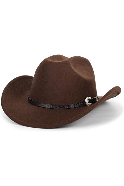 GENERAL Classic Western Fedora for Men Women, Roll Up Packable Wool Felt Outb...