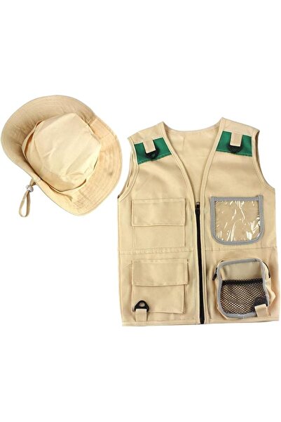 GENERAL Outdoor Adventure Kit for Young Kids,Cargo Vest and Hat Set Backyard ...