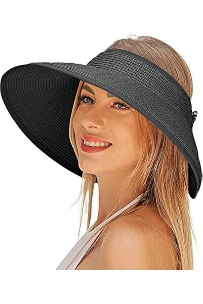 GENERAL Sun Hat for Women Foldable Straw Sun Hat UPF 50+ Wide Brim Roll-up Su...