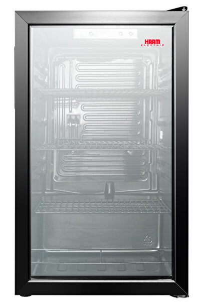 hame ثلاجة عرض، سعة 4.4 قدم مكعب، لون أسود – HM145BJC-G26