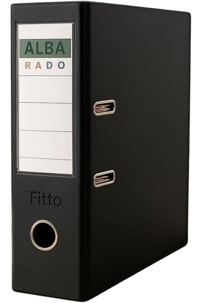 fitto Lever Arch File Two Holes Organizer Black