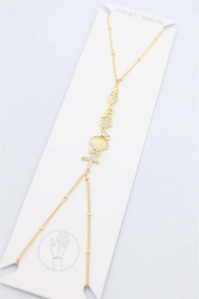 Generic Brand Sea shell snail - gold