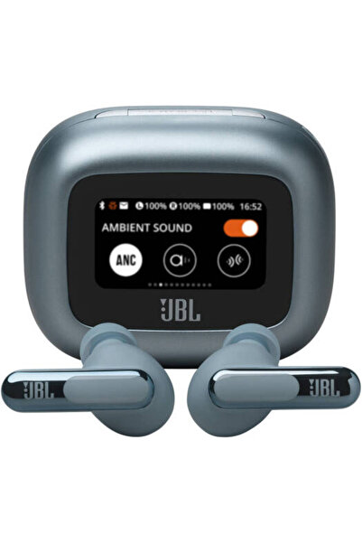 JBL سماعات أذن لاسلكية Live Beam 3، مزودة بخاصية إلغاء الضوضاء، باللون الأزرق