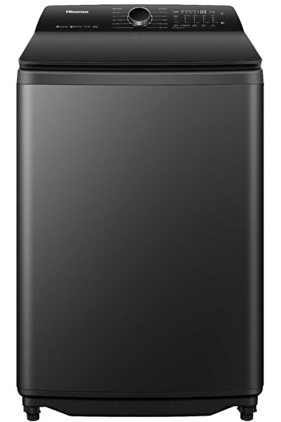 Hisense غسالة ملابس ذات تحميل علوي، بدون مجفف، سعة 16 كجم، 10 برامج، لون أسود...