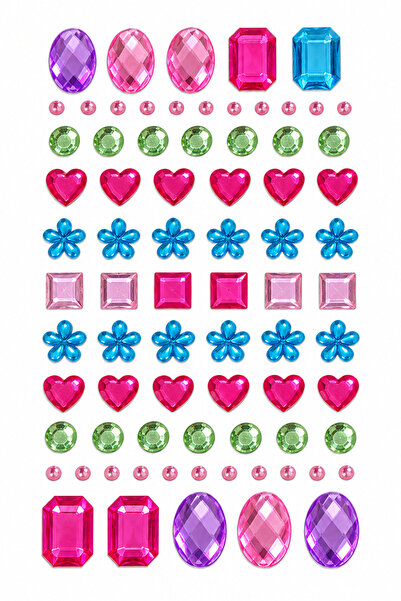 Giraffe PK Sticker Kendinden Yapışkanlı Taş Sticker Seti – Yüz, Vücut, Saç, P...