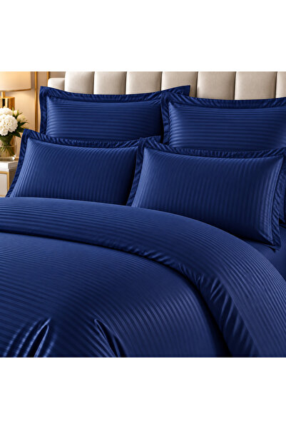 East Comfort Lenjerie de pat Damasc Premium Uni, 6 piese, 2 persoane