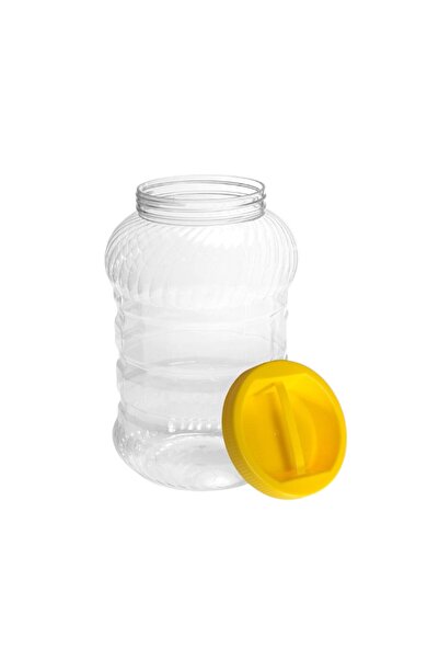 OEM Pet borcan din plastic 4 litri cu capac si maner