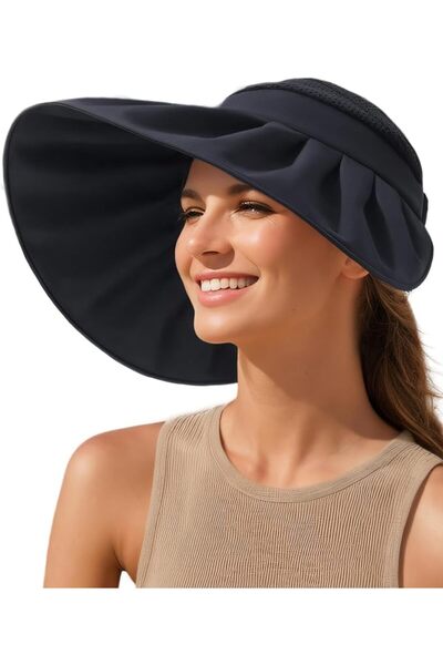 GENERAL Large Brim Foldable Sun Visor for Women UPF50+ UV Protection Sun Viso...