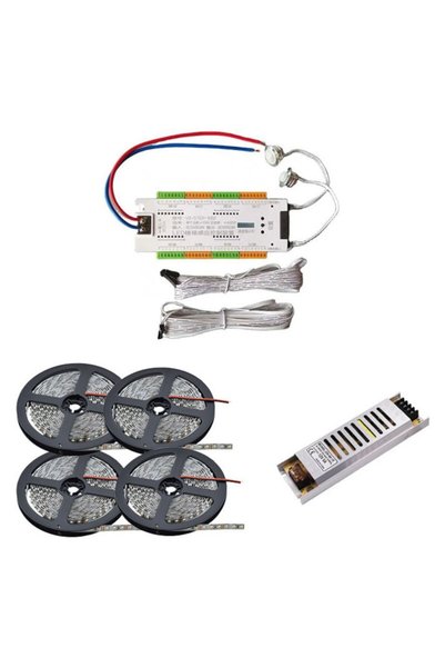 Zen Led Kit inteligent de iluminat pentru scări, max. 32 trepte, senzori de m...