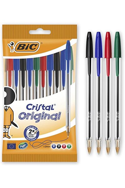 Bic Cristal Original 1.0 mm Ball Pen Pack of 10