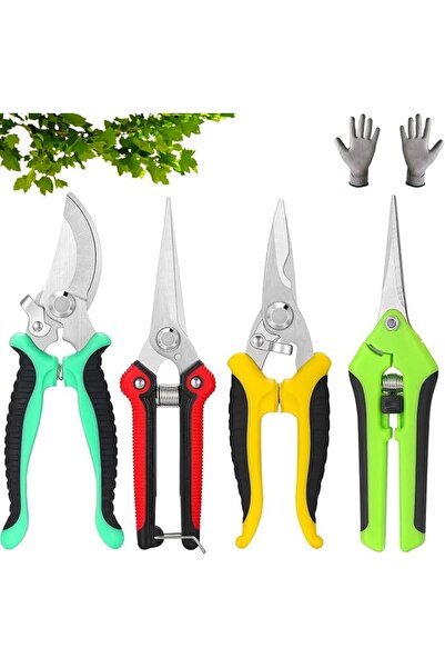 DMG TECH DMG Garden Pruning Shears, 4 Pcs Professional Secateurs, مقص شجر, Ha...