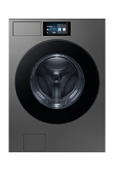 Samsung Front Load Washing Machine, 25 kg, Dark Gray - WF90F25ADS