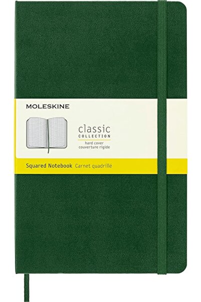 Moleskine Notebook, Large, Squared, Myrtle Green, Hard (5 x 8.25)