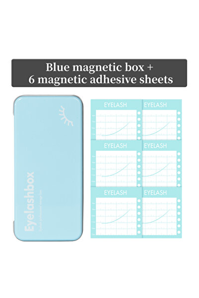Choice SKY BLUE 7pcs Magnetic Eyelash Extension Storage Box with 6 Lash Tiles...