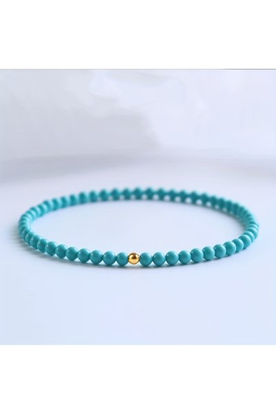 Choice Style A Natural 3mm Turquoise Bracelet and Anklet: Ideal Gift for Wome...