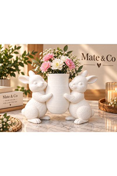 Mate&Co Sevimli Tavşanlar Mini Vazo