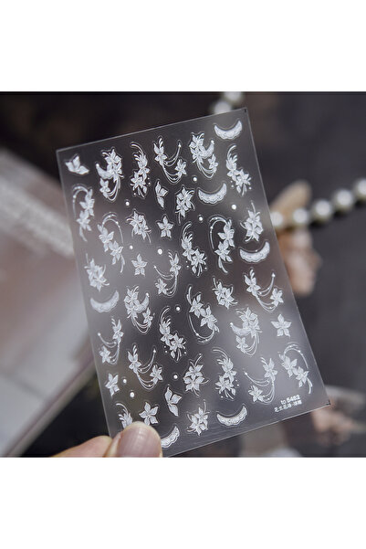 Choice 1 Pcs Delicate Flower White Magnolia Curved Lace Curved Line Frangipan...