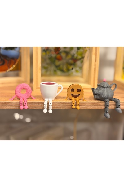 BilgeYaşam 3D Çay Köşesi Mini Biblo Seti