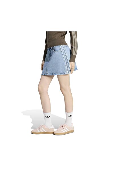 adidas KQ6487-K 3S Sk D Γυναικείο Φόρεμα - Φούστα Ανοιχτό Μπλε