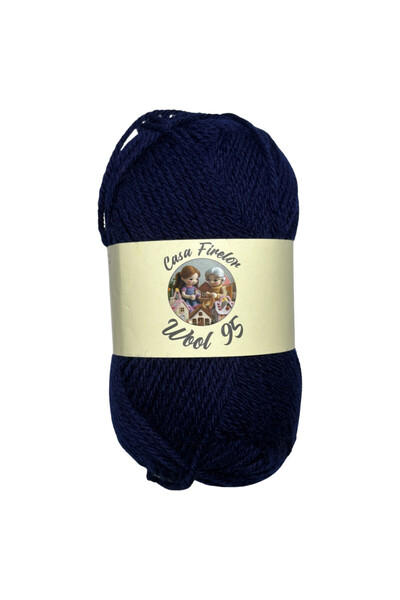 Schachenmayr Fir de tricotat Casa firelor, Wool 95, 100% lana, 50 g – 95 m, produs in Romania – Culoare: albastru inchis