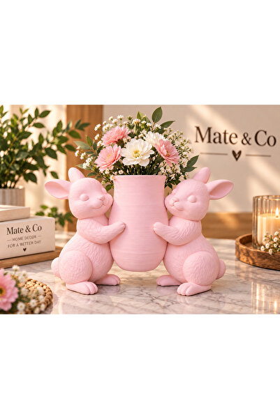 Mate&Co Sevimli Tavşanlar Mini Vazo