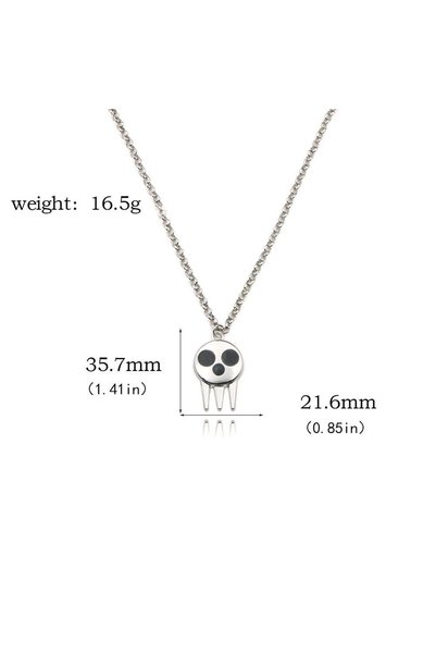 Choice N00965 Anime Soul Eater Sun and Moon Brooch Pendant Death the Kid Skul...