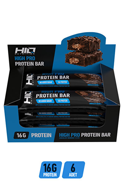 HIQ NUTRITION HIQ High Pro Protein Bar 6x55g CHOCOLATE BROWNIE FLAVORED