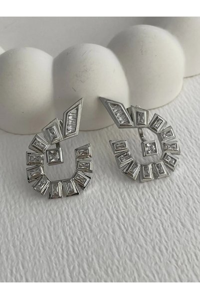 Luparadis Special Series Brand Model Zircon Silver Earrings