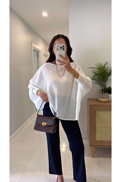 manana fashion Oversize Cape Knitwear with Elastic Sleeves