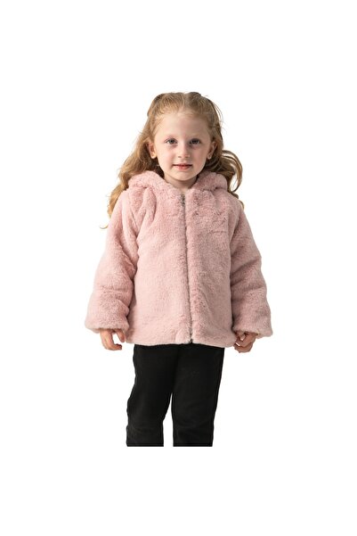 DÜZ PELUŞLU KIZ ÇOCUĞU MONT