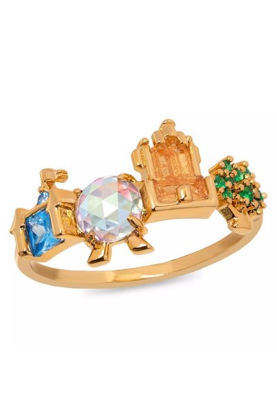 Choice A2 Amusement Park Ring Exquisite Colored Zircon Inlaid Cute Sweet Desi...