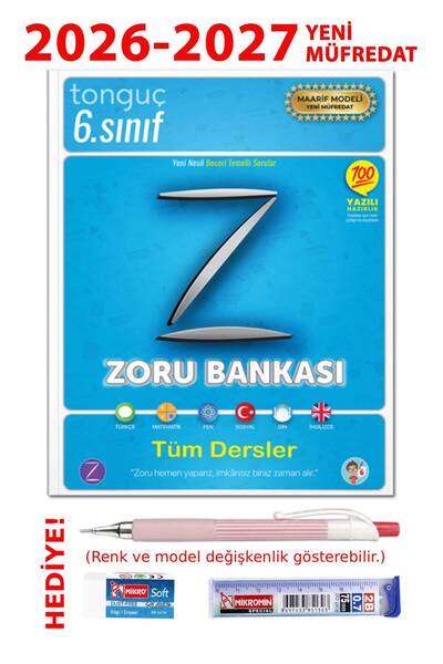 Tonguç Yayınları 6. Sınıf Zoru Bankası Tüm Dersler + Hediyeli