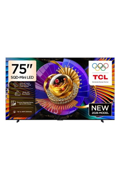 TCL تلفزيون ذكي 75 بوصة بدقة 4K مع تقنية SQD-MiniLED، نظام جوجل، دولبي فيجن آ...