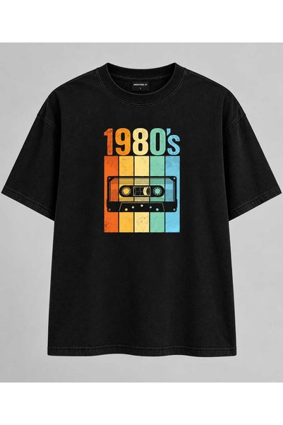 MONTREE 1980 Design Printed Oversize 100% Cotton Premium T-Shirt