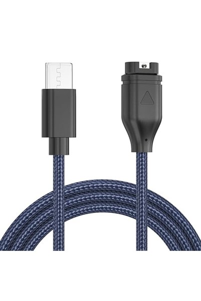 Choice Black Braided Replacement Charger for Garmin Fenix 8 7 7S 7X Pro 6 6S ...