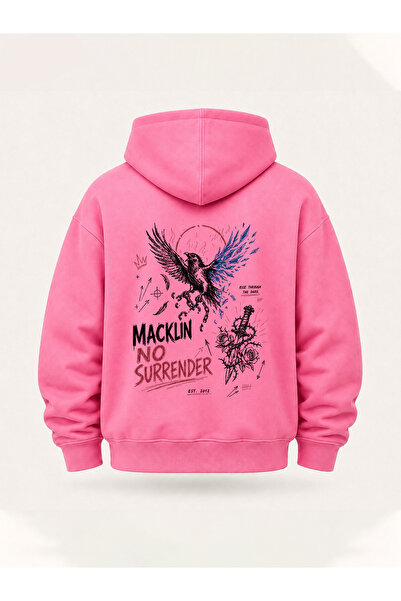 macklin Hanorac cu glugă unisex, pentru femei și bărbați, cu design No Surren...