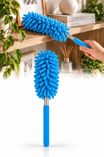 omilife Mikrofiber Makarna Mop Toz Alma Paspası Tüy Toplayıcı Çok Amaçlı Temizlik Mopu