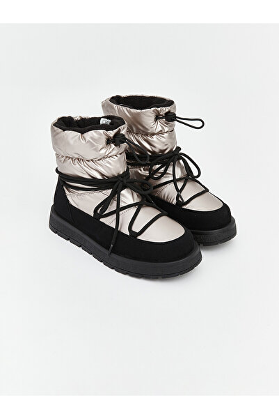 LC Waikiki Pink Girl's Fur-Lined Snow Boots