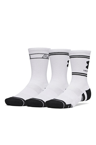 Under Armour جوارب تيك لو 3' بيضاء