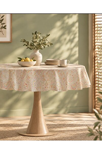 Madame Coco Ancre Pvc Tablecloth - Blue - 140 cm