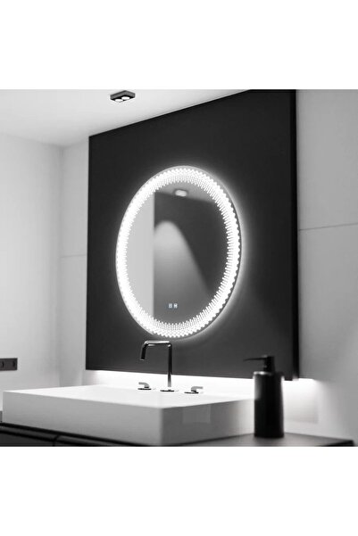 Flippy Oglinda LED Rotunda 70cm, Stellaire Touch, Sistem Dezaburire, Dimabila