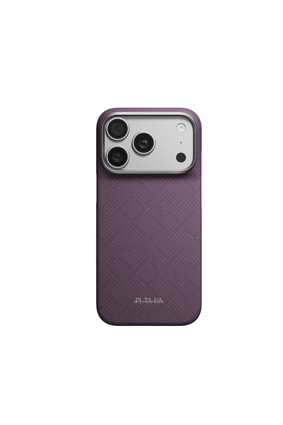 PITAKA iPhone 18 Pro Max Kılıf M-safe Şarj Özellikli Aramid Karbon Fiber Weav...