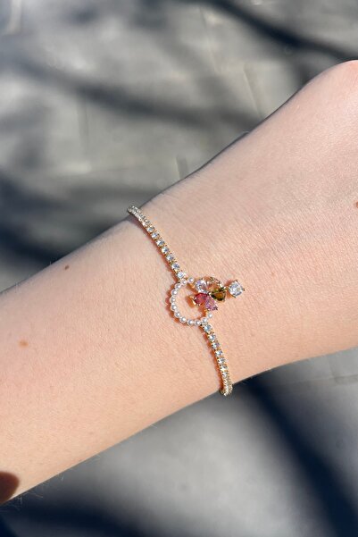 ASULIA Flower and Pearl Detailed Waterway Bracelet