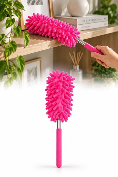 omilife Mikrofiber Makarna Mop Toz Alma Paspası Tüy Toplayıcı Çok Amaçlı Temizlik Mopu