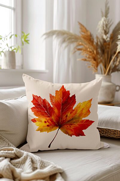 Filamente Çift Taraflı Dijital Baskı Kırlent Kılıfı - Sonbahar / Autumn Seri