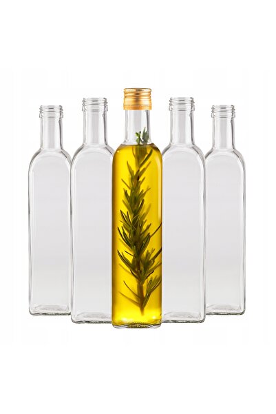 SuperButelki Set Sticla Cu Capac, Sticla, 500 ml, Sticla Olivie Cu Filtru Uv,...