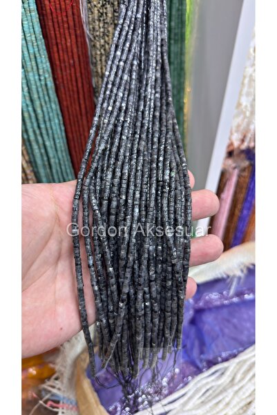 GORDON AKSESUAR 2x4 mm Doğal Taş Boncuk – Tımbıl Amorf Kesim – 1 Dizi Ortalama 140 Adet