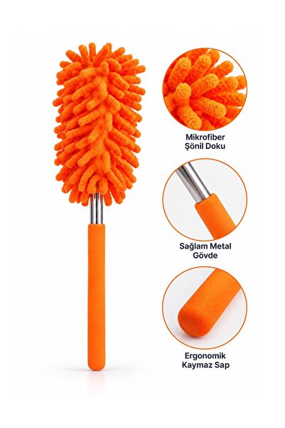 omilife Mikrofiber Makarna Mop Toz Alma Paspası Tüy Toplayıcı Çok Amaçlı Temizlik Mopu