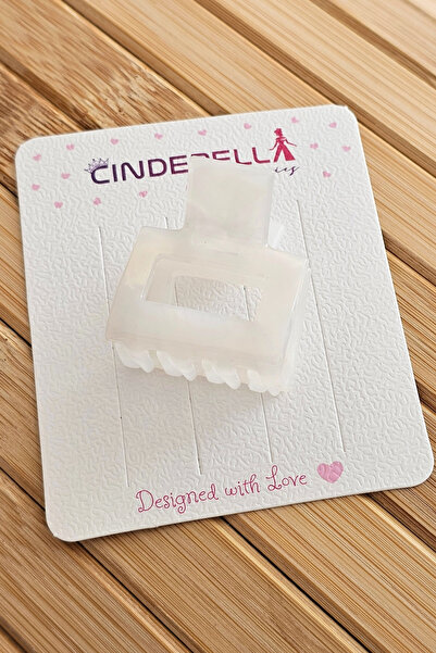Cinderella Μίνι τετράγωνη ακρυλική αγκράφα μαλλιών με υφή από μαρμάρινη υφή σ...